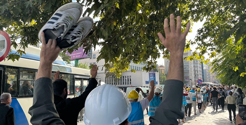 Fernas İşçileri Direnişlerinin 46’ncı Gününde Yalınayak Meclise Yürüdü 