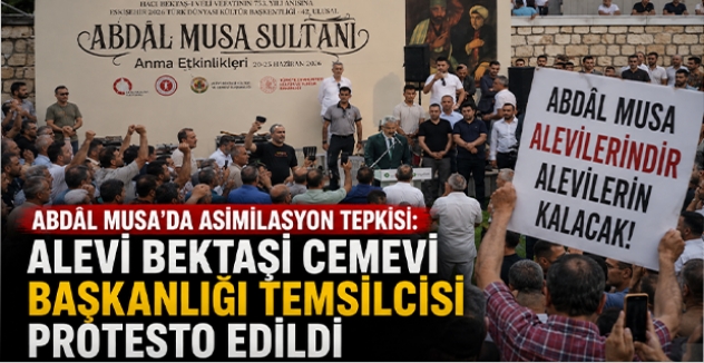 Abdal Musa'da Asimilasyon Tepkisi: Alevi Bektaşi Cemevi Başkanlığı Temsilcisi Protesto Edildi