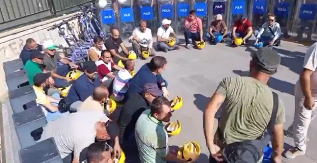 Haklarını isteyen maden işçilerine ikinci kez gözaltı: 80’den fazla işçi Bakanlık önünde gözaltına alındı
