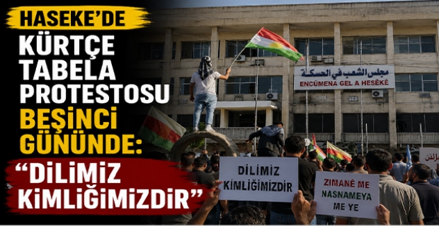 Haseke’de Kürtçe Tabela Protestosu Beşinci Gününde: “Dilimiz Kimliğimizdir”
