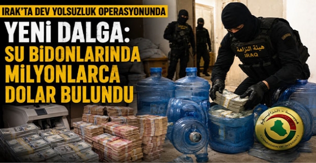 Irak'ta Dev Yolsuzluk Operasyonunda Yeni Dalga: Su Bidonlarında Milyonlarca Dolar Bulundu