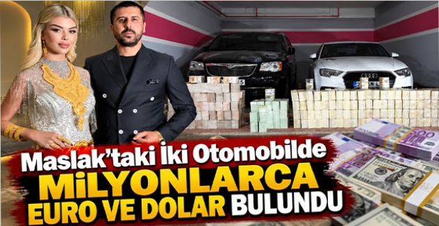 Maslak’taki İki Otomobilde Milyonlarca Euro ve Dolar Bulundu