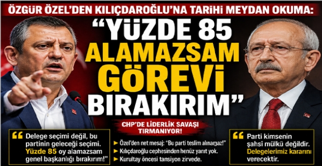 Özgür Özel’den Kılıçdaroğlu’na Tarihi Meydan Okuma: “Yüzde 85 Alamazsam Görevi Bırakırım”