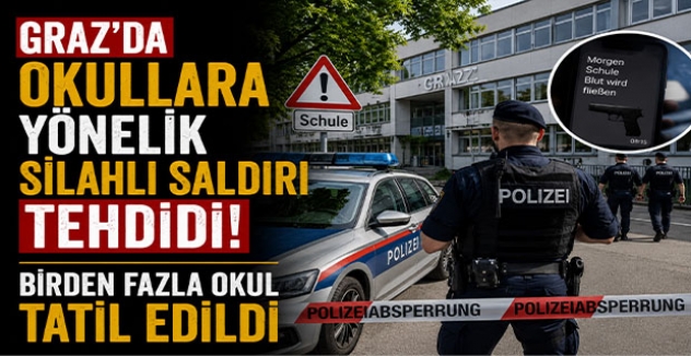 Son Dakika | Graz’da Okullara Yönelik Silahlı Saldırı Tehdidi: Birden Fazla Okul Tatil Edildi