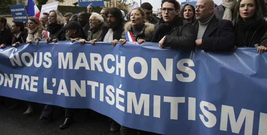 Fransa’da 'antisemitizme karşı yürüyüş' yapıldı  