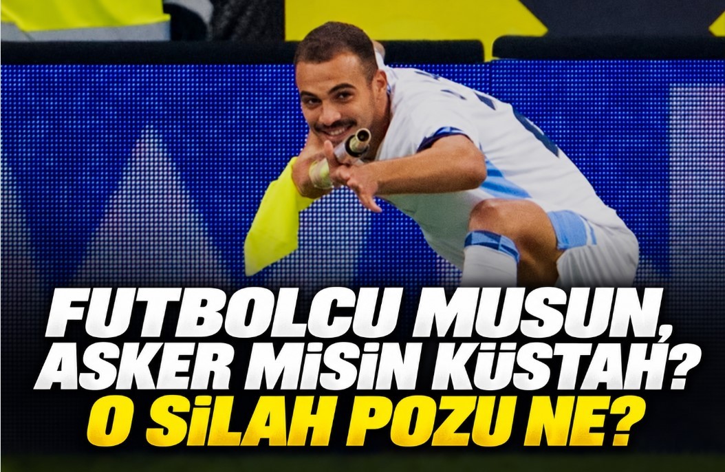 FUTBOLCU MUSUN, ASKER MİSİN KÜSTAH? O SİLAH POZU NE?