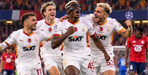 Galatasaray’dan Fransa’da Geri Dönüş: Lille’i Dört Golle Geçti