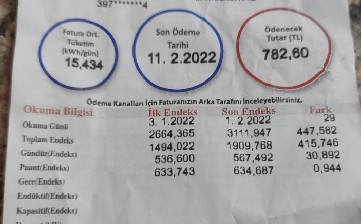Gelen faturaları paylaşmaya devam eden yurttaşlar isyan ediyor: DEDAŞ’a çalışıyoruz