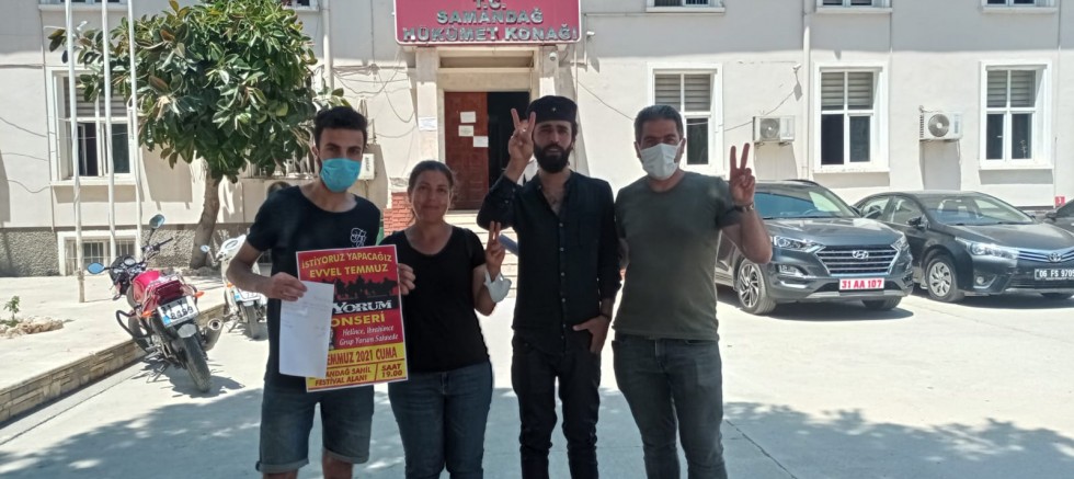GRUP YORUM HALK KONSERİ İÇİN BAŞVURU YAPILDI