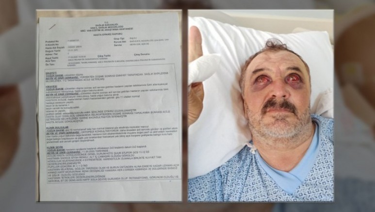 Hastane raporunda “yüksekten düşme sebebiyle getirildi” denildi