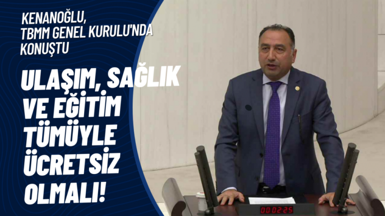 HDP’li Kenanoğlu: Ulaşım, sağlık ve eğitim tümüyle ücretsiz olmalı!
