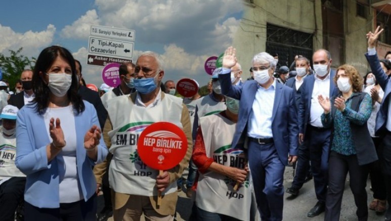 HDP’nin Edirne ve Hakkari’den Ankara’ya başlattığı ‘Demokrasi yürüyüşü’nün finali Meclis Parkı’nda yapılacak