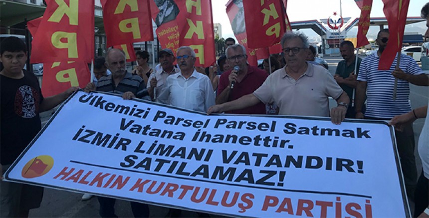HKP, Alsancak limanının satılmasını protesto etti: Vatana ihanettir! 
