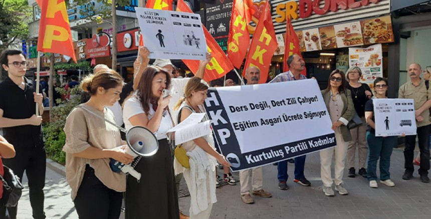 HKP’den Ankara’da eylem: Ders değil, dert zili çalıyor!