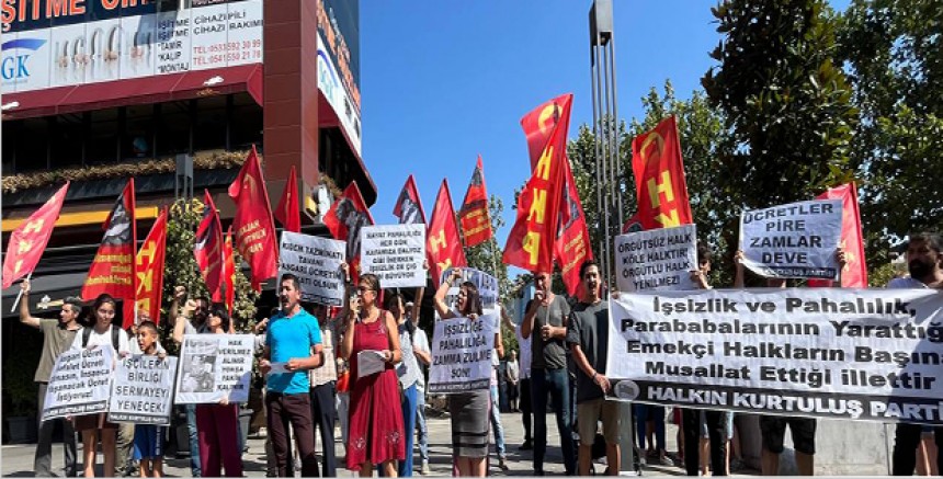 HKP’den zam protestosu: Evlerde yangın, sarayda saltanat! 