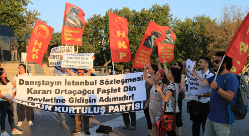 HKP, Kadıköy’de Danıştay’ın kararını protesto etti (VİDEO)