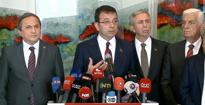 İmamoğlu ve 10 Belediye Başkanından ortak basın açıklaması (VİDEO)