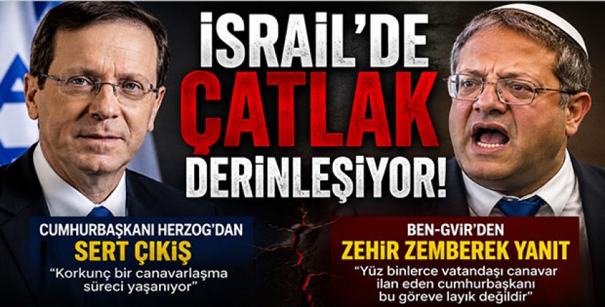 İsrail’de Çatlak Derinleşiyor: Cumhurbaşkanı Herzog’dan Sert Çıkış, Ben-Gvir’den Zehir Zemberek Yanıt