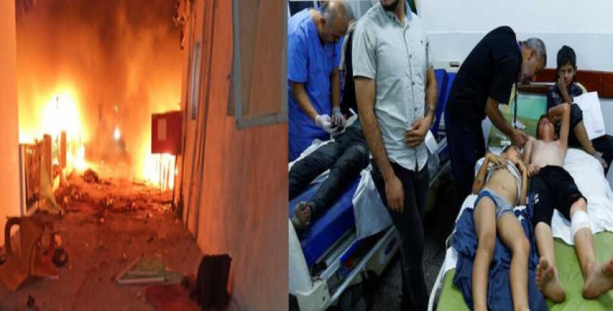 İsrail Gazze’de katliam yaptı: Hastane vurdu yüzlerce ölü 