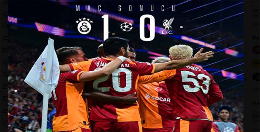 İstanbul’da tarihi zafer: Galatasaray, Liverpool’u 1-0 mağlup etti