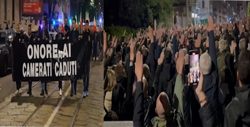 İtalya'da Faşist Selamla Anma: Neofaşist Grupların Aşırı Sağcı Militanı Onurlandırması Endişe Yaratıyor!