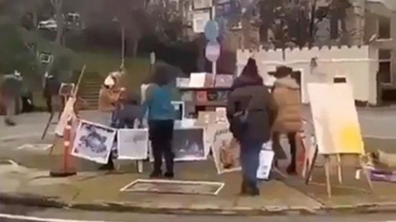 “Kabe fotoğrafını yere seren 5 kişi gözaltına alındı”