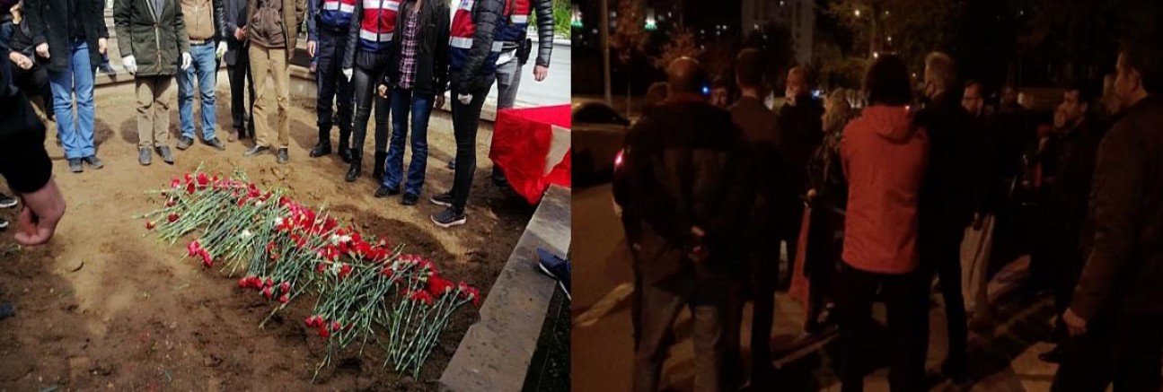 Kayseri’de Kafa taşçı Faşistler Sokağa çıkma yasağının bitmesi üzerine mezarlığa gitti