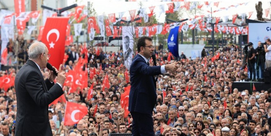 Kılıçdaroğlu ve İmamoğlu İstanbul Çatalca’da mitin düzenledi 