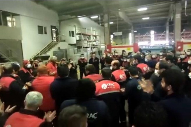 Kıraç Metal işçileri direnişe başladı