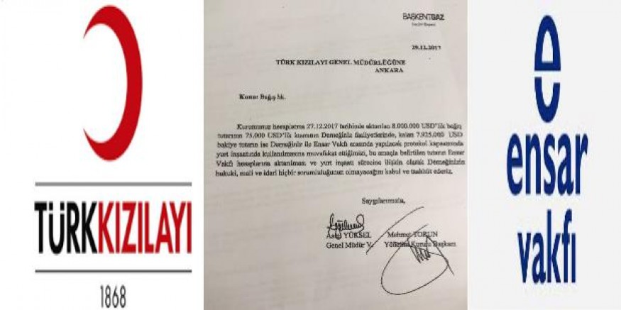 Kızılay Aralarında Ensar Vakfınında Olduğu Vakıflara Bağış Yapmış 