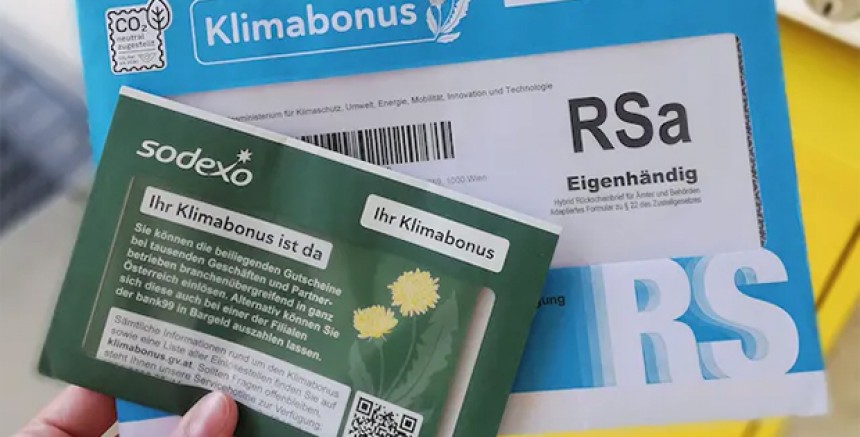  Klimabonus ikramiyeleri posta yoluyla göndermeye başlanacak 