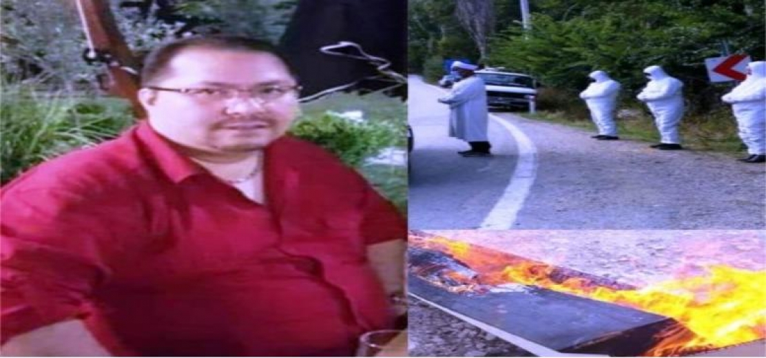 Koronavirüs hastalığından öldü, gömüldükten sonra tabutu yakıldı