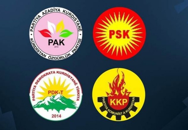 Kürdistan kelimesi geçen partilerin yerlerini listede boş bırakıldı