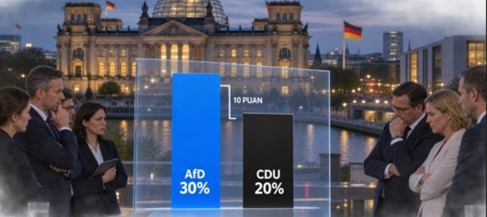 Almanya’da AfD Yüzde 30’a Dayandı: CDU’ya 10 Puan Fark Attı