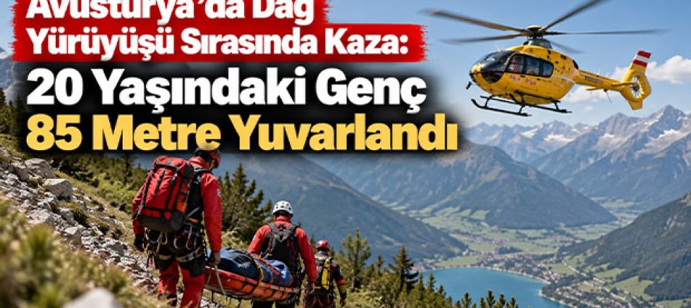 Avusturya’da Dağ Yürüyüşü Sırasında Kaza: 20 Yaşındaki Genç 85 Metre Yuvarlandı