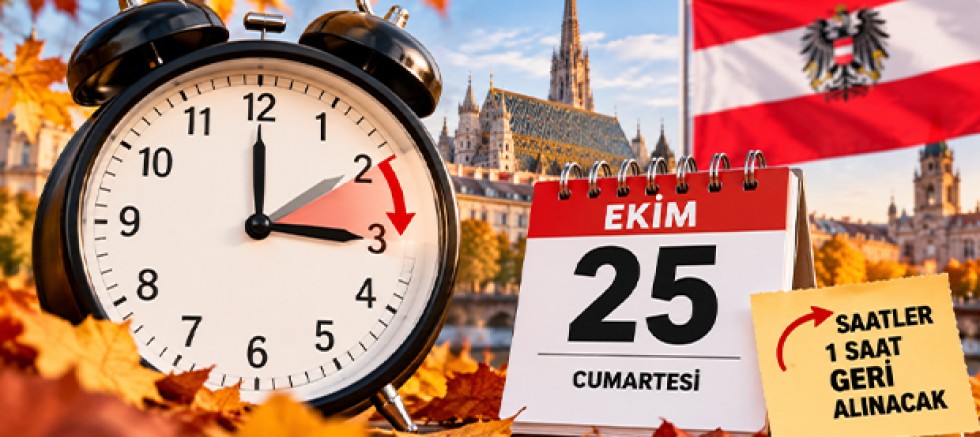 Avusturya’da Saatler 25 Ekim’de Bir Saat Geri Alınacak