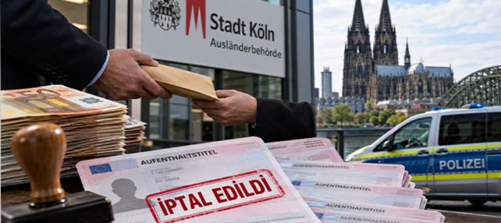 Köln’de Rüşvetle Oturum İzni Skandalı: 40’tan Fazla Kişinin İzni İptal Edildi
