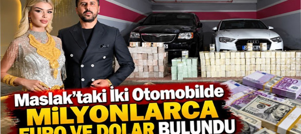 Maslak’taki İki Otomobilde Milyonlarca Euro ve Dolar Bulundu