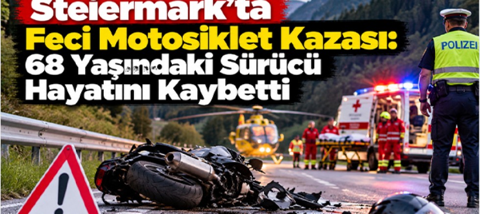 Steiermark’ta Feci Motosiklet Kazası: 68 Yaşındaki Sürücü Hayatını Kaybetti