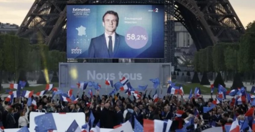 Macron ikinci defa seçilerek bir ilke imza attı 