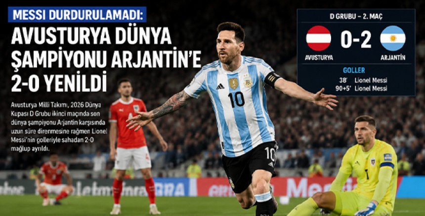 Messi Durdurulamadı: Avusturya Dünya Şampiyonu Arjantin’e 2-0 Yenildi