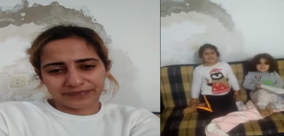 Muğla’da iki kızı ile sağlıksız zor şartlarda yaşayan, 