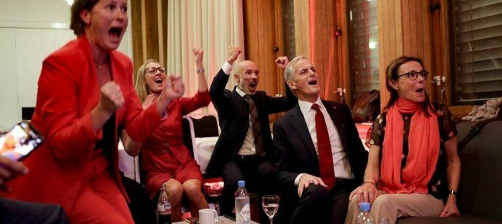 İşçi Partisi Norveç'te Muhafazakar Parti’sinin sekiz yıllık iktidarını sona erdirdi 