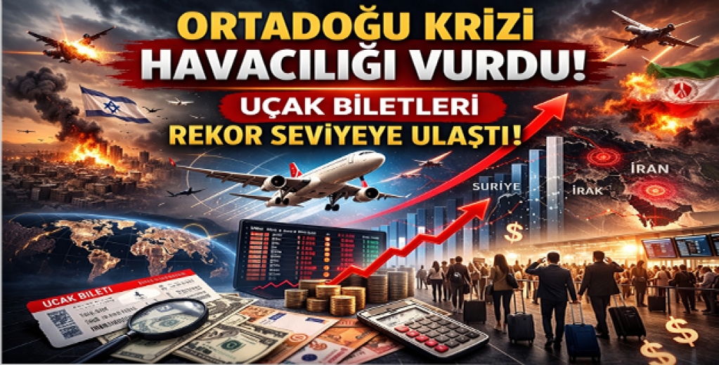 Ortadoğu Krizi Havacılığı Vurdu: Uçak Biletleri Rekor Seviyeye Ulaştı