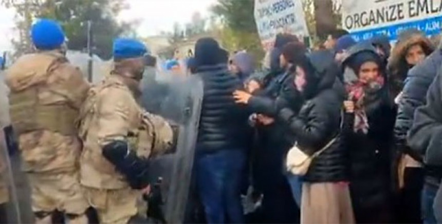 Özak Tekstil İşçilerine  Jandarmadan Sert Müdahale (VİDEO)