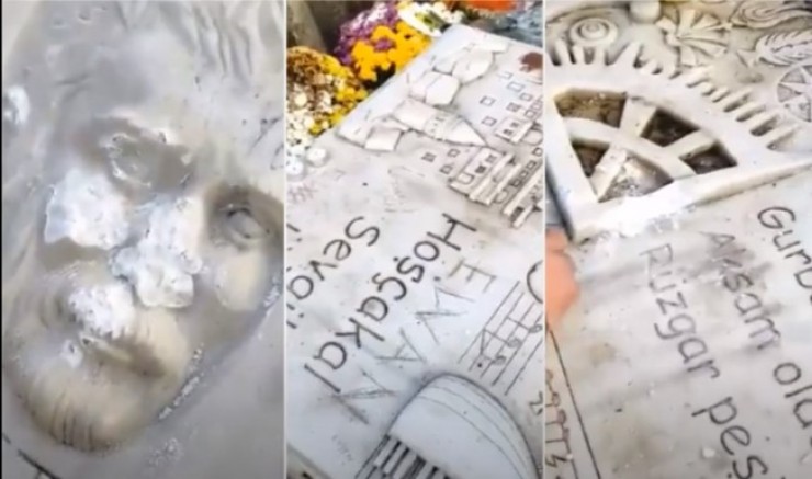 Paris’te bulunan Ahmet Kaya’nın mezarına çirkin saldırı