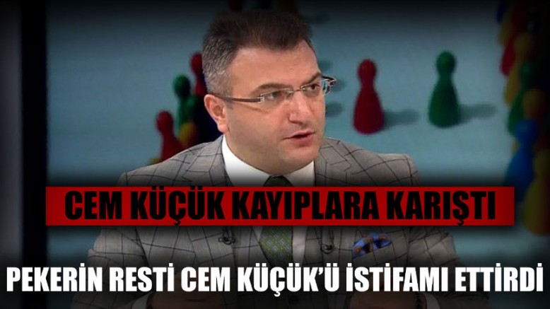 Peker’in görüntülerini yayınlarım dediği, Cem Küçük kayıplara karıştı