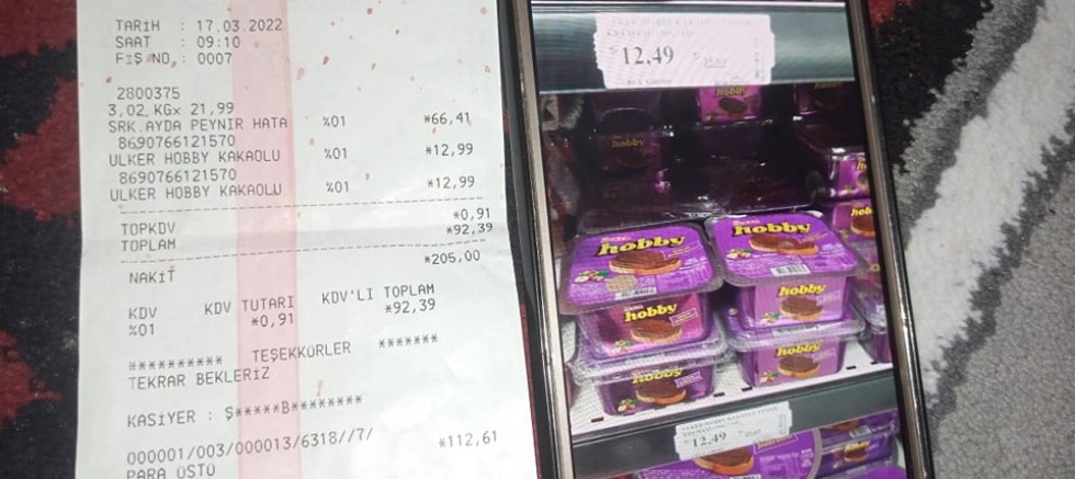 Rafta başka kasada başka fiyat!