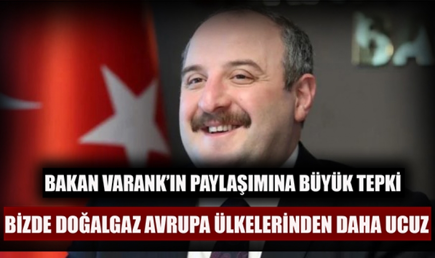 Sanayi Bakanı Varank'ın fatura paylaşımı büyük tepki 