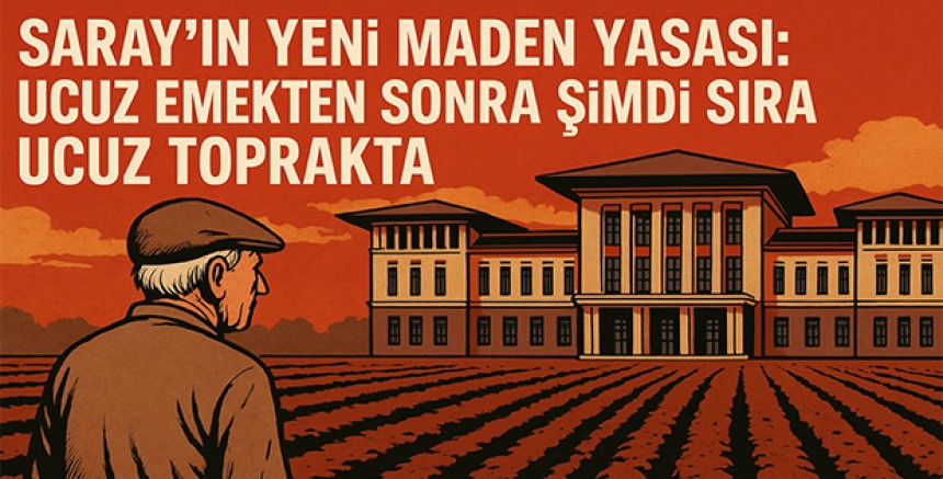 Saray’ın Yeni Maden Yasası: Ucuz Emekten Sonra Şimdi Sıra Ucuz Toprakta